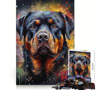 Puzzle con immagine di Rottweiler, 1000 pezzi, per adulti, ideale per rafforzare la memoria, per il divertimento di gruppo, con bordi netti ed elegante (38x52cm)