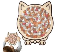 Puzzle Con Immagini Di Gatti | 135 Pezzi Giocattolo Per Giochi Da Tavolo - Puzzle Educativo In Legno Con Funzione Decorativa,Per Ragazzi E Ragazze Di Età Prescolare E Prima Infanzia