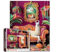 Puzzle con lama stravagante da 1000 pezzi per adulti colorato divano tropicale decorazione della stanza divertente e stimolante puzzle animali per adulti idea regalo unica vibrante puzzle artistico