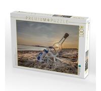 Puzzle con l'atmosfera mattutina sulla spiaggia di Glowe | Gioco mattutino sulla spiaggia di Glowe · Isola di Rügen · 1000 pezzi · Dimensioni sdraiato 64 × 48 cm · Puzzle CALVENDO