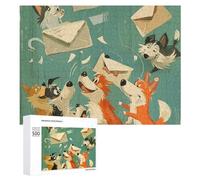 Puzzle con lettere che ricevono animali, 500 pezzi, puzzle in legno personalizzato per adulti amici puzzle immagine regali per matrimonio, compleanno, San Valentino, decorazione per la casa