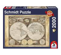 Puzzle con mappa storica del mondo 1 St