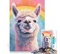 Puzzle con meme di alpaca,1000 pezzi,gioco di logica,pezzi a incastro preciso,divertimento in famiglia,attività serale (38x26cm)