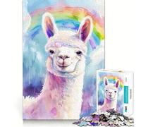 Puzzle con meme di alpaca,1000 pezzi,gioco di memoria,qualità premium,taglio laser,attività rilassante per serate tranquille (50x75cm)