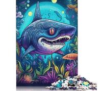 Puzzle con mostri floreali profondi, rompicapo in cartone riciclato al 100%, per donne e uomini, regalo per la festa della mamma, 1000 pezzi (75x50 cm)