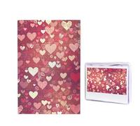 Puzzle con motivo a cuore 1000 pezzi puzzle personalizzato puzzle in legno per adulti foto puzzle arte appeso alla parete decorazione per compleanno, matrimonio, San Valentino