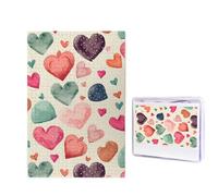 Puzzle con motivo a cuore dipinto a mano, 1000 pezzi, puzzle personalizzato in legno per adulti, foto puzzle arte da appendere alla parete, decorazione per compleanno, matrimonio, San Valentino
