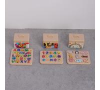 Puzzle con numeri e lettere per casa delle bambole, modello in 1:12,