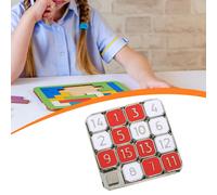 Puzzle con numeri in metallo, puzzle tascabile scorrevole, rompicapo per