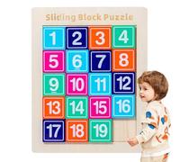 Puzzle Con Numeri Scorrevoli Per Bambini, Tavolo Scorrevole | Gioco Di Puzzle In Legno Per Bambini, Gioco Di Figure Storiche Cinesi