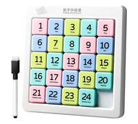 Puzzle con numero di spinta, compatto da viaggio, giocattolo per teaser, gioco di logica educativa per bambini e adulti, dimensioni tascabili, per l'allenamento del pensiero, memoria e antistress