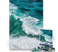 Puzzle con onde oceaniche per adulti, 1000 pezzi, rievoca, migliora, momento di pace, taglio preciso, lista dei desideri di Babbo Natale (50x75cm)