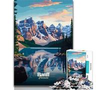 Puzzle con paesaggi del Parco Nazionale di Banff, 1000 pezzi per adulti, gioco stimolante e gioco per famiglie, ideale come regalo per tutta la famiglia, 38x26cm