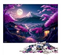 Puzzle con paesaggi giapponesi Puzzle per adulti 1000 pezzi Puzzle in cartone regalo per età 12 anni più regalo di compleanno, regali per adulti 1000 pezzi （26x38 cm）