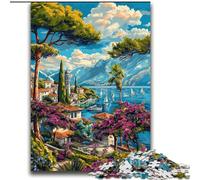 Puzzle con paesaggi urbani italiani per adolescenti, stimolanti giochi da parete, decorazioni uniche per regali di compleanno e Natale (70x100cm)