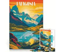 Puzzle con paesaggio della Patagonia per adulti, 1000 pezzi, gioco per allenare la mente, rilassante e divertente, idea regalo per le vacanze (38x52cm)
