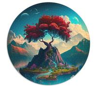 Puzzle con paesaggio di alberi per adulti, 1000 pezzi, attività educativa per lo sviluppo delle abilità cognitive (dimensioni 67,5x67,5 cm)