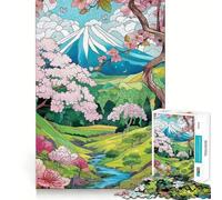 Puzzle con paesaggio estivo giapponese per ragazzi, 1000 pezzi, attività per allenare la mente a casa, bordi precisi, regalo festivo 38x26cm