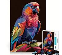 Puzzle con pappagallo per ragazzi, 1000 pezzi, gioco di logica, divertente e rilassante, opera d'arte dai contorni netti, oggetto da collezione (50x75cm)