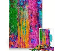 Puzzle con pennellate multicolori per adulti, 1000 pezzi, gioco di abilità mentale, assemblaggio lento e divertente, regalo perfetto (38x52cm)