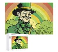 Puzzle con personaggio dei cartoni animati con cappello 1000 pezzi puzzle in legno personalizzato foto puzzle per adulti amici immagine puzzle regali per matrimonio compleanno San Valentino