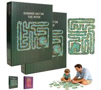 Puzzle Con Pezzi Dai Bordi Irregolari, "Una Giornata Estiva Sul Fiume", Un Puzzle in Cui Ogni Pezzo Rappresenta Una Sfida, 501 Pezzi Di Divertimento E Sfida per Adulti Famiglie Momenti(Green*2)