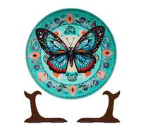 Puzzle con piastra - da esposizione con puzzle 3D | Supporto per supporto per scultura ornamentale a mosaico colorato | Pezzo d'accento da tavolo sospeso a parete | Soggiorno Cucina Ufficio Reg