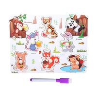 Puzzle con Pioli in Legno Educativo | Pennarello incluso, Puzzle di lettere, Sviluppo , Per centri estivi