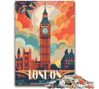 Puzzle con poster del Big Ben di Londra per adolescenti, 2000 pezzi, per 14+ anni, allena il tuo cervello e le tue mani, regali di Natale, 2000 pezzi (70x100cm)