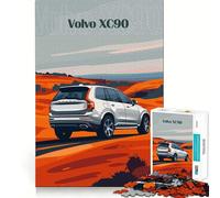 Puzzle con poster del SUV Volvo XC,1000 pezzi,gioco cognitivo divertente,taglio di alta precisione, alleviare lo stress (38x26cm)