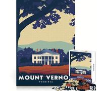Puzzle con poster di Mount Vernon,Virginia,per ragazzi,1000 pezzi,migliora la memoria,piacevole per il tempo libero,taglio laser,sorpresa di compleanno (38x26cm)