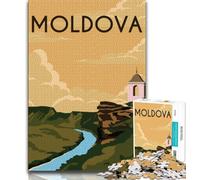 Puzzle con poster di viaggi nel mondo per adulti, 1000 pezzi, giocattoli da gioco stimolanti Ogni pezzo è unico Gioco stimolante e divertente per tutta la famiglia, 50x75cm