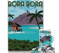 Puzzle con poster di viaggi nel mondo per adulti, 1000 pezzi, giocattoli da gioco stimolanti Ogni pezzo è unico Gioco stimolante e divertente per tutta la famiglia, 50x75cm