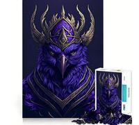 Puzzle con ritratto di gallo per ragazzi, 1000 pezzi, gioco intelligente, antistress, bordi affilati, regalo di compleanno (50x75cm)