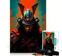 Puzzle con ritratto di guerriero samurai per adolescenti, 1000 pezzi, gioco per allenare la mente, design rilassante, assemblaggio, sorpresa di Natale (50x75cm)