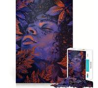 Puzzle con ritratto di ragazza anime,1000 pezzi,gioco di memoria,taglio di precisione,artigianato interattivo,sfida per la mente per la casa (50x75cm)
