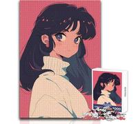 Puzzle con ritratto di ragazza anime, 1000 pezzi, per adolescenti, gioco divertente per lo sviluppo cognitivo, regalo speciale per una celebrazione premurosa, dimensioni 38x52cm