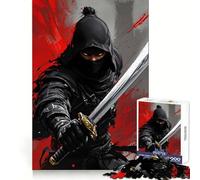 Puzzle con stampa artistica di guerrieri ninja per ragazzi, 1000 pezzi, gioco di logica e abilità, rilassante, taglio preciso, regalo di Babbo Natale (50x75cm)
