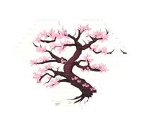 Puzzle con stampa di alberi di ciliegio con blocchi di mattoni - puzzle a forma di cuore con immagine in legno, puzzle con immagini in legno