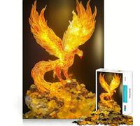 Puzzle con statuetta della Fenice della Prosperità per adolescenti, 1000 pezzi, per stimolare la memoria e il tempo libero, con bordi puliti, un regalo delizioso 38x26cm
