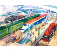 Puzzle con stazione ferroviaria 100 pezzi