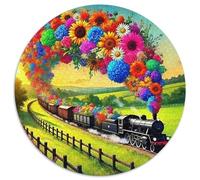 Puzzle con treno a vapore, 1000 pezzi, per adulti, giocattolo per il rilascio dello stress per bambini, 1000 pezzi (67,5 x 67,5 cm)