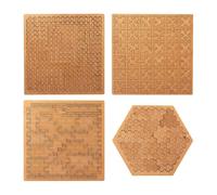 Puzzle con vassoio frattale, giocattolo puzzle con geometria in legno, puzzles in legno difficili e difficili per adulti, pensiero inverso portatile impossibile e impegnativo puzzles senza immagine