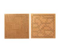 Puzzle Con Vassoio Frattale, in Legno Difficili for Adulti, Creativi E Irregolari Unici Portatili, Impossibili Che Sfidano Il Pensiero Inverso, Senza Immagini(A+C)