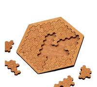 Puzzle con vassoio frattale, puzzle di legno irregolare difficile da risolvere, puzzle impossibile da risolvere, intagliato a mano, perfetto for la famiglia.(Style C)