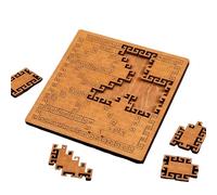 Puzzle con vassoio frattale, puzzle di legno irregolare difficile da risolvere, puzzle impossibile da risolvere, intagliato a mano, perfetto for la famiglia.(Style D)