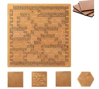 Puzzle con vassoio frattale, puzzle in legno che piega la mente, puzzle in legno unico a forma irregolare, gioco di allenamento cerebrale avvincente a forma irregolare, per adulti/adolescenti A