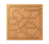 Puzzle con vassoio frattale, puzzle in legno che strabilia, labirinto creativo irregolare unico, puzzle impossibile difficile, gioco di sfida al pensiero inverso (A)
