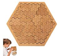 Puzzle con vassoio frattale, puzzle in legno con cornice che ti farà perdere la testa | Puzzle labirinto irregolare unico for adulti | Sfida creativa di pensiero inverso e rompicapo(Style B)