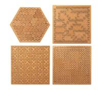Puzzle con vassoio frattale, puzzle in legno difficili e difficili da piegare la mente per adulti, puzzle impegnativo senza immagine del pensiero inverso, design unico a forma irregolare (Mix)